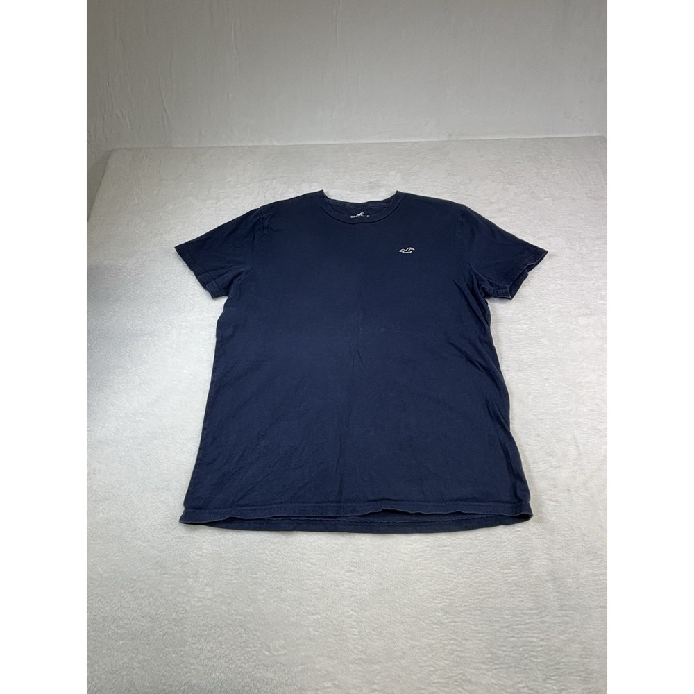 HOLLISTER MUST HAVE COLLECTION SHORT SLEEVE TEE 100% COTTON MENS L NAVY BLUE